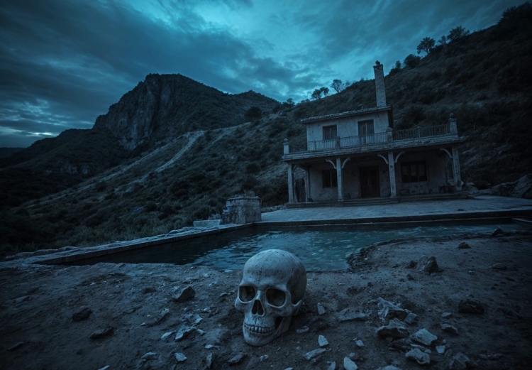 Skull by villa